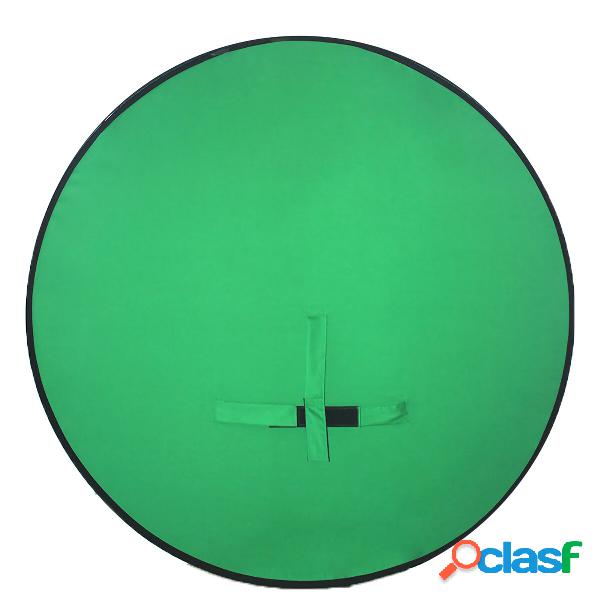 Green Screen Background Portable Collapsible Flocking Green