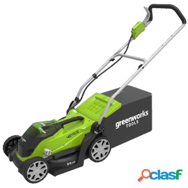 Greenworks Tosaerba G40LM35 con 2 Batterie 40V 2Ah 2501907UC