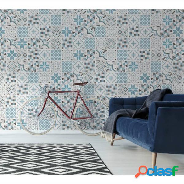 Grosfillex Pannelli Murali Accent 9 pz 15,4x120 cm Blu
