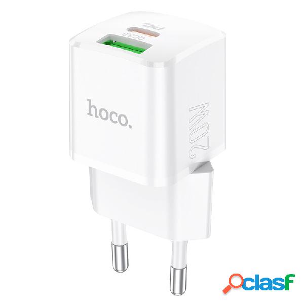 HOCO N20 PD20W 2-Port USB PD Charger 20W USB-C PD3.0 + 18W