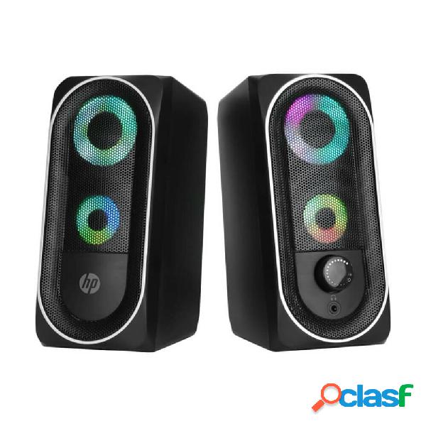 HP DHE6001 Mini Speaker Deep Bass RGB Streamer Light Effect