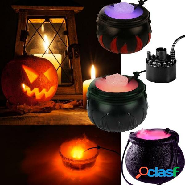 Halloween Smoke Machine Fog Mist Maker Color Changing Witch