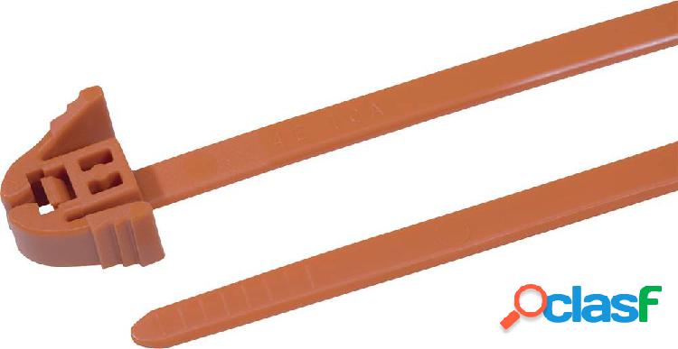 HellermannTyton 115-00132 REZ200-PA66-OG Fascetta per cavi