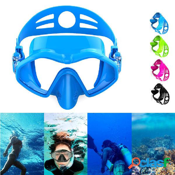 HhaoSport M6113 Diving Mask Snorkel Mask Adjustable Silicone