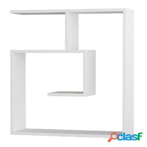 Homemania Mensola a Muro Laby 75x22x75 cm Bianca