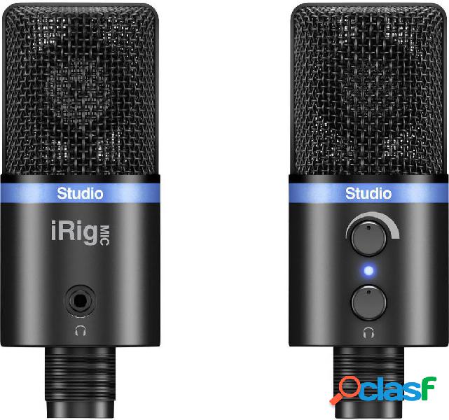 IK Multimedia IRIG MIC STUDIO BLACK Microfono USB da studio