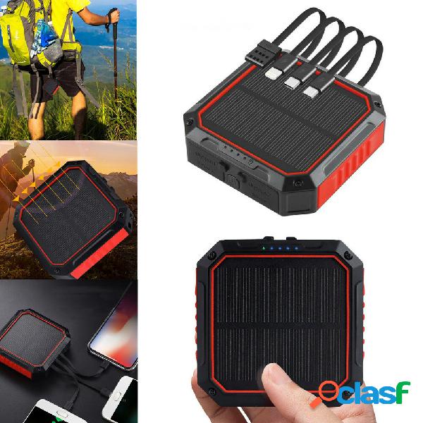 IPRee® 10000mAh Solar Power Bank with Four Charging Lines
