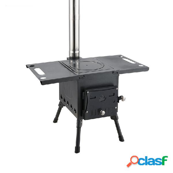IPRee® Outdoor Wood Stove Stainless Steel Barbeque Grill