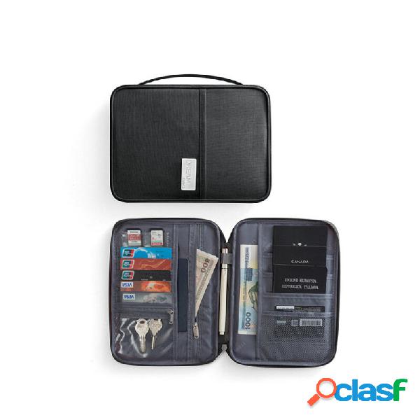IPRee® Polyester Passport Sport Bag Travel ID Card Wallet
