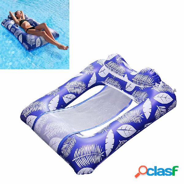 Inflatable Pool Hammock Foldable Float Lounger Floating Row