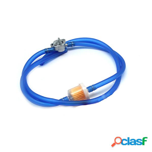 Inline Gas Petrol Fuel Valve Switch Clip Oil Filter Pipe