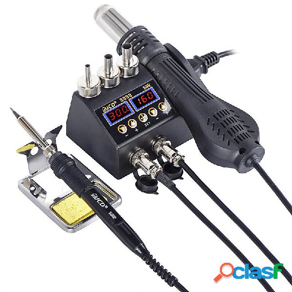 JCD 8898 2 in 1 750W 220V/110V Soldering Station Hot Air Gun