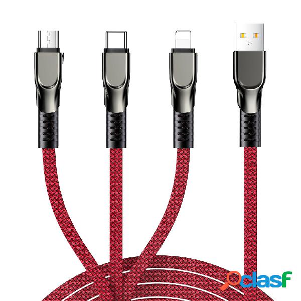 JOYROOM 3-In-1 USB To USB-C/Micro USB/Apple Port Cable Fast
