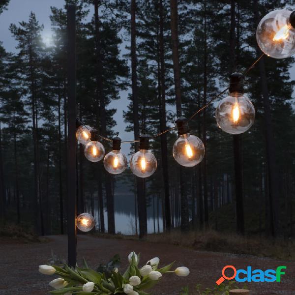 KONSTSMIDE Luci per Feste con 10 Lampadine Rotonde Extra