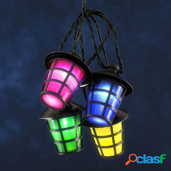 KONSTSMIDE Set Lanterne con 20 Lampadine Multicolori