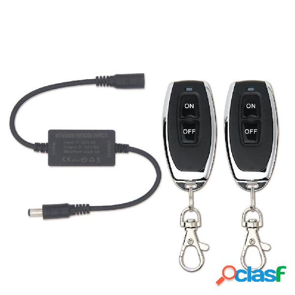 KTNNKG 433MHz 2A DC5V 12V 24V RF Wireless Remote Control LED
