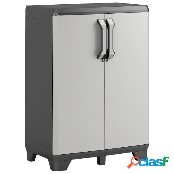 Keter Armadietto Basso Gear Nero e Grigio 97 cm