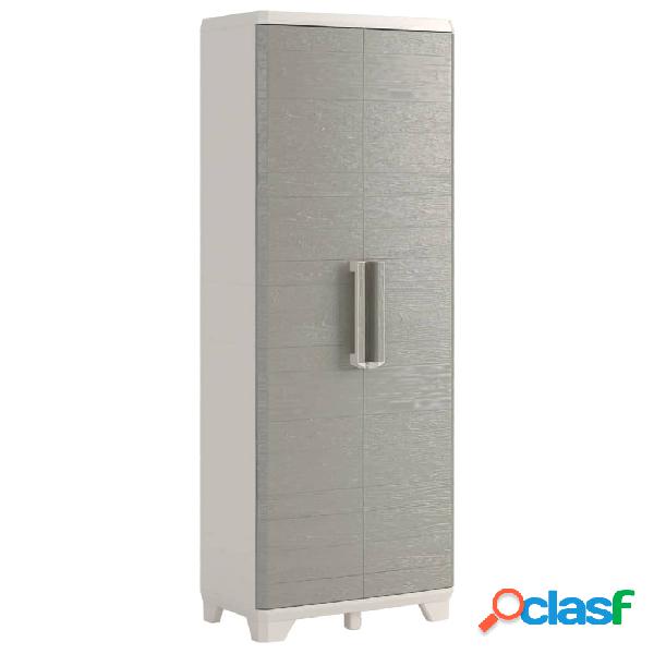Keter Armadio da Giardino con Scaffali Wood Grain Crema e