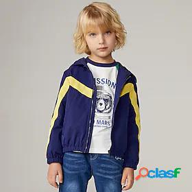 Kids Boys Childrens Day Suit Blazer Blue Navy Blue Graphic