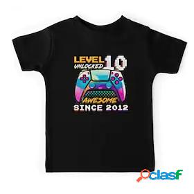Kids Boys T shirt Short Sleeve 3D Print Game Dinosaur Letter