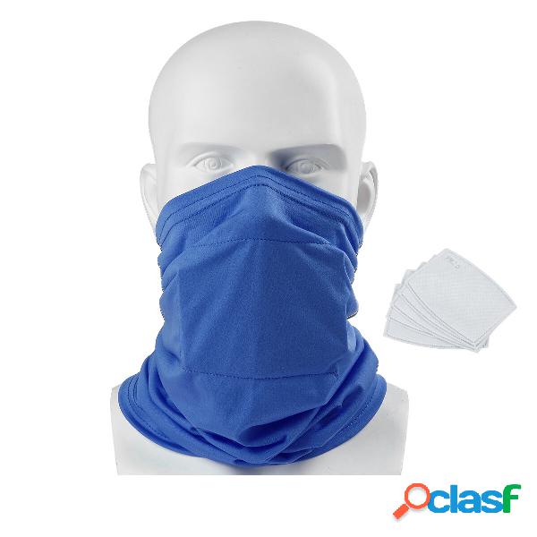 Kids Child Face Mask With 5pcs PM2.5 Filters Tube Scarf
