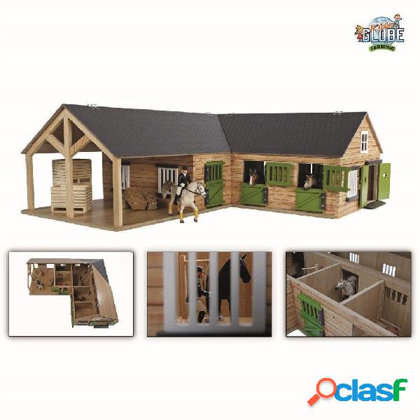 Kids Globe Stalla per Cavalli 1:24 Grigia