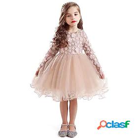 Kids Little Dress Girls Flower Performance Pegeant Tulle