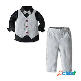 Kids Toddler Boys Clothing Set 4 Pieces 5 Pieces Long Sleeve