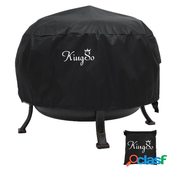 KingSo 36 inch Round Fire Pit Cover Waterproof Burning Pit