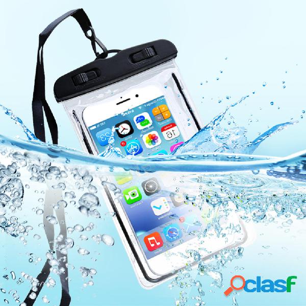 Kisscase Luminous Touch Screen Waterproof Phone Bag For