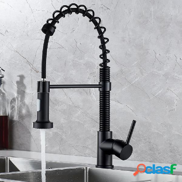 Kitchen Faucet With Pull Down Sprayer Commercial Spring Sink