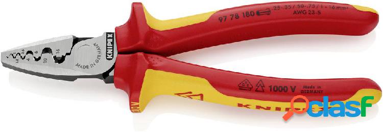 Knipex 97 78 180 Pinza crimpatrice Boccola 0.25 fino a 16