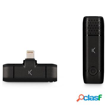 Ksix Wireless Clip-On Microphone for iPhone - Lightning -