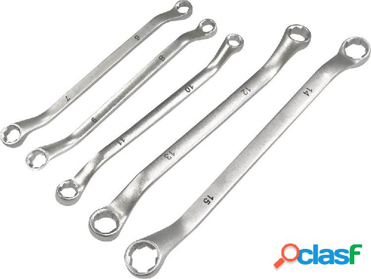 Kunzer 7SLS05 Kit chiavi poligonali doppie 6 - 15 mm