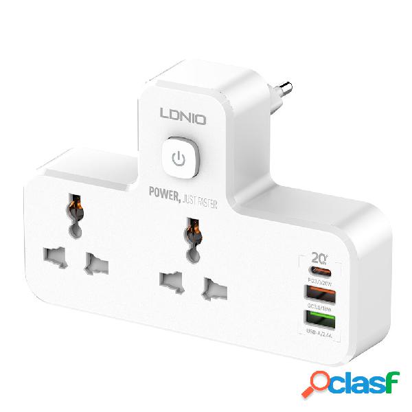 LDNIO SC2311 20W 3-Port USB Charger Extension Power Strip