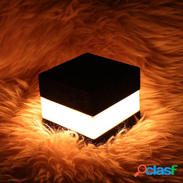 LED Cube Night Light USB Rechargeable Touch Night Light Bar
