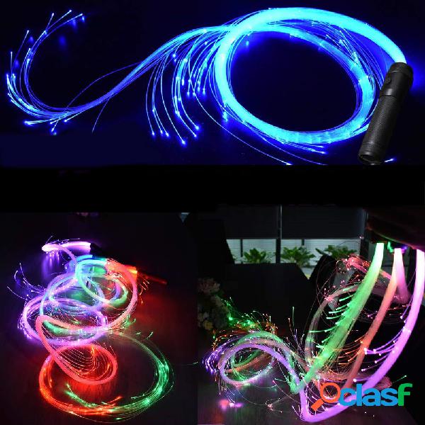 LED Fiber Optic Whip Strip Light 360° RGB Multi-Mode