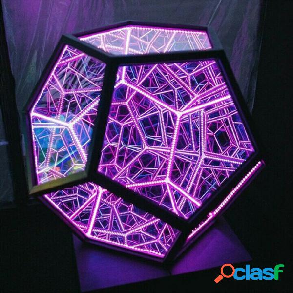 LED Night Light Infinite Dodecahedron Color Art Light Decor