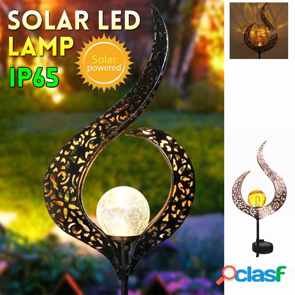 LEDWarm White Light Solar Light Pole Solar Flame Light