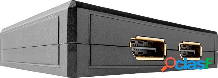 LINDY 2 Port DisplayPort 1.2 Bidirektionaler Switch 2+2