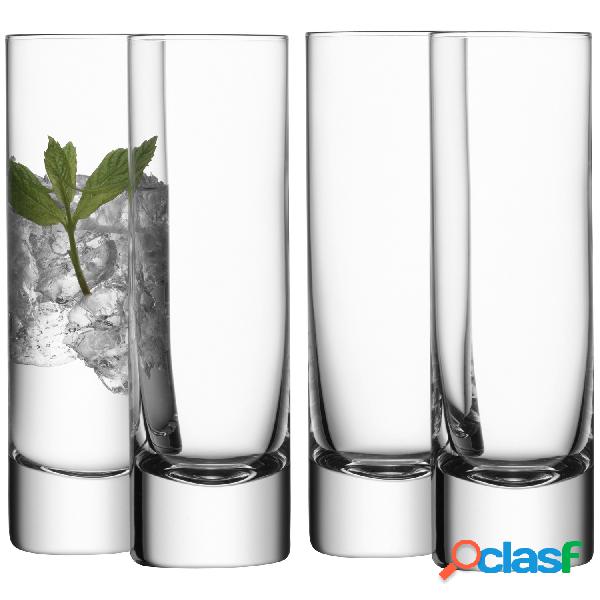 LSA Bar Long Drink Set 4 Bicchieri