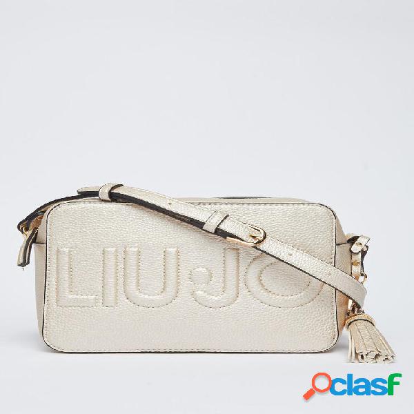 Liu jo borsa tracolla con logo gold