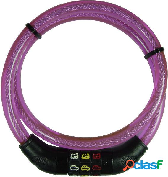 Lucchetto a cavo Security Plus CSL80Pink Rosa Lucchetto con