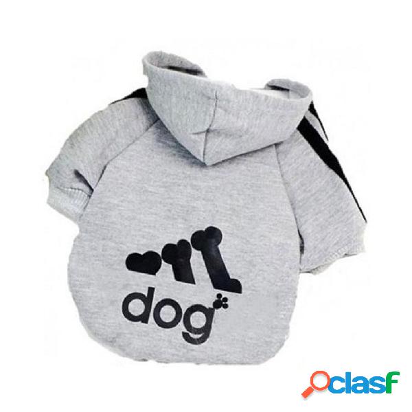 MAGLIA FELPATA CON CAPPUCCIO PER CANI DI PICCOLA TAGLIA VARI