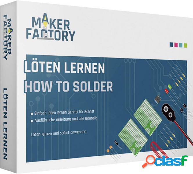 MAKERFACTORY 15055 Löten lernen Saldatura Pacchetto di