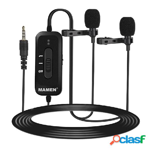 MAMEN KM-D2 Pro Wired microphone Clip-on Lavalier microphone