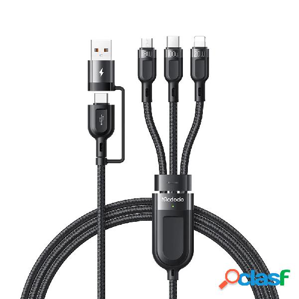 MCDODO 3-In-2 100W Data Cable Fast Charging Data