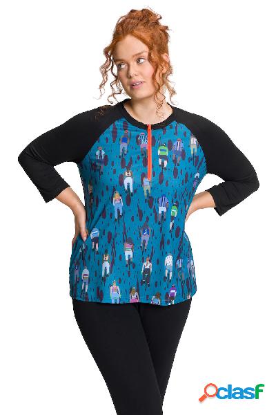 Maglia funzionale, Donna, Nero, Taglia: 48/50, Poliestere,