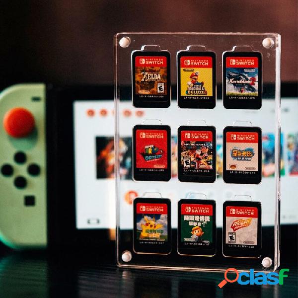 Magnetic Game Card Case for Nintendo Switch Transparent