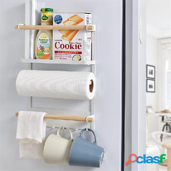 Magnetic Refrigerator Fridge Sidewall Paper Towel Holder